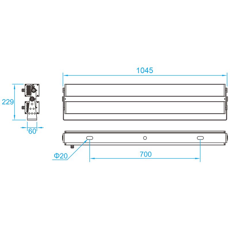 L01C bañador de pared iluminación arquitectónica L06B-P01A/C Lámparas de modelado